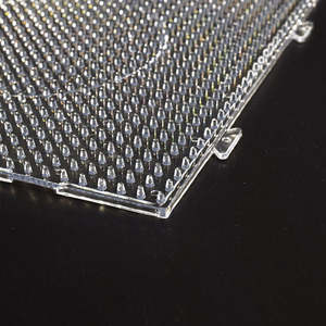 Nhà Máy giá tốt nhất 5mm Perler hạt vuông Pegboard trẻ em tự làm đồ chơi phụ kiện trong suốt ủi cầu chì hạt bảng - Product Image 3