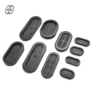 Tùy chỉnh kích thước linh hoạt cuttable hình bầu dục cao su Grommet cho kim loại cạnh bảo vệ - Product Image 1