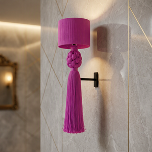 Green Tassel Wall Lamp Braided <b>Shade</b> Sconce Modern Decorative <b>Bedroom</b> Bathroom <b>Light</b> - Product Image 3