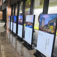 Señalización Digital Inteligente Interactiva de Autoservicio de 75 Pulgadas con Animación de Bienvenida, Garantía de 1 Año, Soporte de Pie, Sistema Operativo Android, CMS para Ascensor