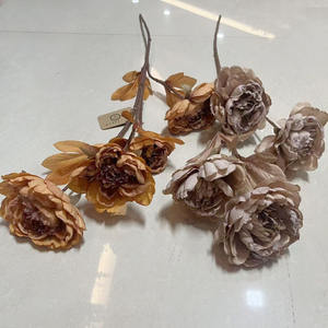 Venta al por mayor de decoraciones de boda de lujo <span class=keywords><strong>con</strong></span> flores artificiales de otoño <span class=keywords><strong>con</strong></span> paleta de café <span class=keywords><strong>y</strong></span> marrón chocolate - Product Image 3