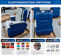 Siège de voiture électrique VIP de luxe modifié pour l'intérieur, avec massage et ventilation, pour Toyota Hiace Van Alphard