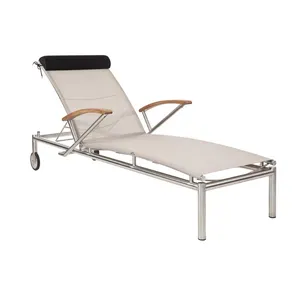 Lüks güneş şezlong havuz tarafı özelleştirmek otel şezlong bahçe plaj için güneş yatakları sandalye