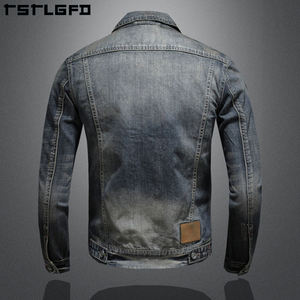 Giacca di <span class=keywords><strong>Jeans</strong></span> da <span class=keywords><strong>Uomo</strong></span> Elegante per Abbigliamento Casual OEM all'Ingrosso Giacca di <span class=keywords><strong>Jeans</strong></span> da <span class=keywords><strong>Uomo</strong></span> in Cotone di Alta Qualità Giacca di <span class=keywords><strong>Jeans</strong></span> da <span class=keywords><strong>Uomo</strong></span> Personalizzata - Product Image 3