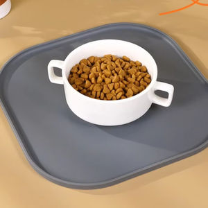 Tapis d'alimentation pour animaux de compagnie en silicone imperméable, soluble dans l'eau, de qualité alimentaire, antiadhésif, antidérapant, durable et écologique, vente en gros - Product Image 1