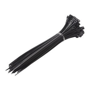 Diskon besar ikatan kabel nilon kabel kualitas baik dengan penguncian otomatis 4.8*300mm borgol plastik ikatan kabel nilon hitam putih - Product Image 3