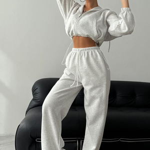 Conjuntos Deportivos al por Mayor, Ropa Deportiva para Mujer, Conjuntos de 2 Piezas, Pantalones Deportivos y Sudadera con Capucha para Mujer - Product Image 5