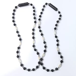 도매 카니발 글로우 목걸이, 흑백 LED 비즈, LED 파티 액세서리, LED 크리스마스 라이트 목걸이 - Product Image 6