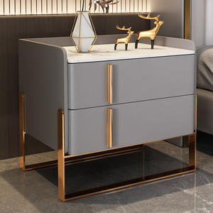 Table de chevet blanche de luxe moderne pour chambre à coucher ou hôpital pour l'utilisation d'appartement de meubles de maison - Product Image 5