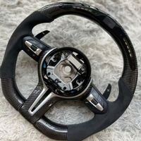 Volant de voiture en fibre de carbone sèche de luxe à LED, très demandé, pour BMW Série 3, Série 5, F10, F90, F20, F30, F22, F21, F23