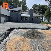 Sistema Celular de Contención para Terrenos, Malla de Grava de HDPE Negra, Geocelda para Estabilización de Pendientes, Geogrid para Caminos