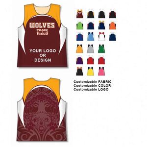 High Quality Custom Quick Tank Top Blank Sublimation Gym Vest Wholesale <b>Running</b> Dry Fit Vent <b>Singlet</b> - Product Image 1