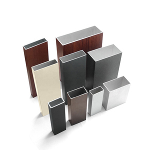 <span class=keywords><strong>Tube</strong></span> en aluminium grain de bois série 6000, <span class=keywords><strong>tube</strong></span> <span class=keywords><strong>carré</strong></span> creux 50x50 en aluminium, conçu pour la construction de murs rideaux et la décoration - Product Image 3