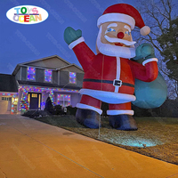 Grande décoration publicitaire de noël gonflable pour l'extérieur
