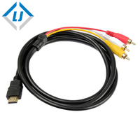 Adaptador de Cable de conversión para DVD HDTV STB 1,5 P, componente de vídeo Hdmi macho a 3RCA AV de 1080 M