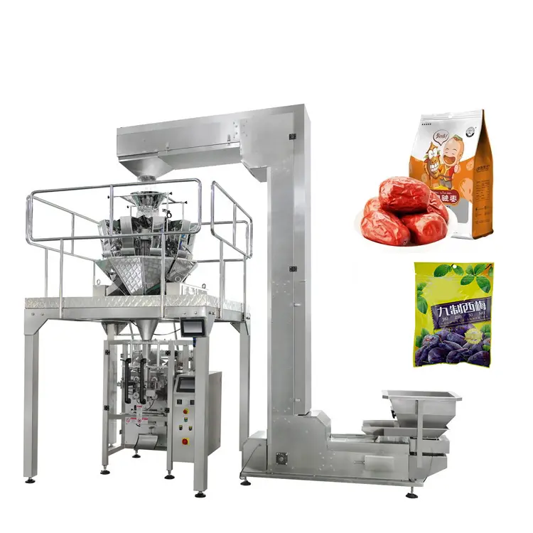 Macchine eco Automatico Bustina Verticale Formaggio Frutta Secca Imballaggio Macchina