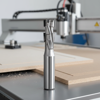Fresa de diamante PCD para router CNC, cortador de madera de larga duración para ranurado y perfilado de MDF y tableros de partículas