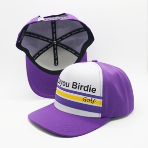หมวกกอล์ฟคุณภาพสูง 5 แผง ตาข่ายเจาะรูด้วยเลเซอร์ พร้อมโลโก้ PVC ยางแบบกำหนดเอง กันน้ำ มีรูสำหรับที - Product Image 2