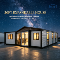 Maison conteneur extensible de 30 pieds pour hôtel, maison préfabriquée modulaire, villa portable combinée pour la construction de grands complexes de glamping