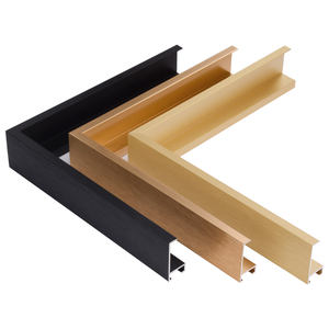 2022 Nieuwe Woondecoratie Heldere Titanium Goud Aluminium Frame Strips Voor Foto Muur Tafel Fotolijst - Product Image 1