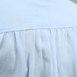 Camicie in Lino da Uomo a Spina di Pesce, Estive, Casual, Eleganti, con Colletto Unico, Maniche Lunghe, Traspiranti, di Lusso Premium - Product Image 3