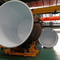 Tuyau en acier standard DN avec revêtement PTFE, compatible avec les raccords aux normes internationales, pour la production continue de produits chimiques fins à petite échelle