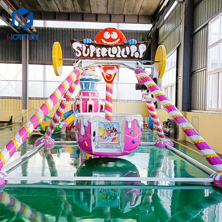 Cute and Fun 5-Seater Candy Pendulum Amusement Park Facility for Indoor and Outdoor Use on Sale for Kids