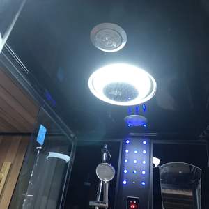 Cabine de <span class=keywords><strong>douche</strong></span> à vapeur hydromassante avec radio FM, design moderne, panneau arrière en dalle, luxe italien - Product Image 4