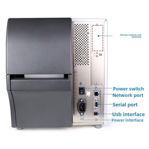 <span class=keywords><strong>Zebra</strong></span> ZT411 TT Thermische Transferprinter 203DPI 300DPI Met Ethernet-poort en afplakmes - Product Image 5
