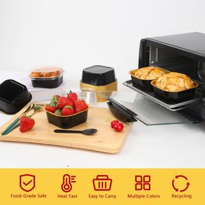 Best Price Microwavable PP Disposable Food Box Bake Tray Takeaway Black Gold Eco Friendly Aluminum <b>Foil</b> Food Packaging <b>Container</b> - Product Image 2