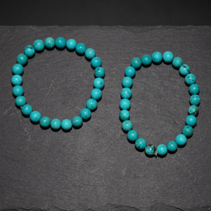 Turquoise Beaded <b>Bracelets</b> Bohemia Style Unisex Gift Jewelry Round Ball Shape - Product Image 2