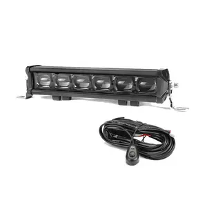 Barra de luces LED 9D de una sola fila, accesorios todoterreno, barras de luz para Jeep, Ford, Nissan, Chevrolet, camiones, ATV, 60W, novedad