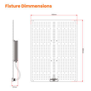 Hongyi 320w לוח קוונטי הוביל לגדול ספקטרום מלא אור + ir ppe 2.7umol/j לגדול אורות לגידול צמח מקורה - Product Image 4