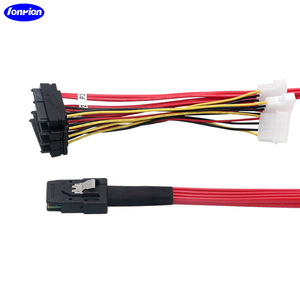 Cable Ionpion Mini Sas 36P SFF-8087 a SFF-8482 de 4 pines rojo para conexión de almacenamiento de servidor - Product Image 5