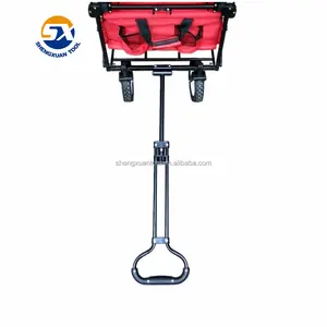 Qingdao manufacturer supply folding camping cart with 4 wheels