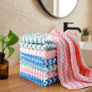 Ensemble de 3 chiffons de cuisine en microfibre douce texturée 30*30 cm Mucit Home & Inventor Home, résistants aux taches et inodores - Product Image 2
