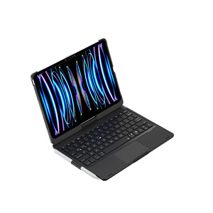 Teclado inalámbrico para iPad Pro 11 pulgadas Funda de segunda generación-Panel táctil giratorio de 360 ° y retroiluminación de 7 Colores y portalápices-Negro - Product Image 1