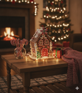 Adornos LED <span class=keywords><strong>de</strong></span> Casa <span class=keywords><strong>de</strong></span> Jengibre <span class=keywords><strong>de</strong></span> Arcilla Glaseada con Azúcar al por Mayor, Decoración Navideña Iluminada <span class=keywords><strong>de</strong></span> Hombre <span class=keywords><strong>de</strong></span> Jengibre y Bastón <span class=keywords><strong>de</strong></span> Caramelo a Granel - Product Image 2