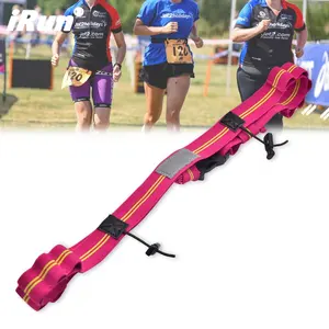 iRun Customized Marathon Race Number Belt for Competition Running Belt