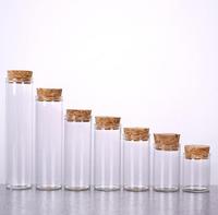 Botol Kaca Kecil, Tabung Kaca Kecil 5Ml 10Ml 15Ml 20Ml 25Ml 30Ml 50Ml 60Ml 100Ml 120Ml dengan Gabus