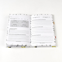 Carnet de notes/agenda/journal personnalisé en gros, relié, imprimé, couverture rigide en papier d'art pour le bureau