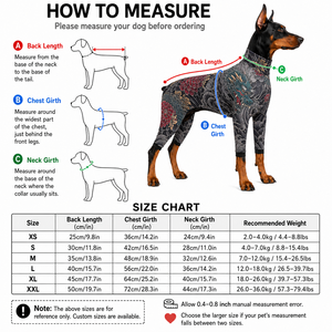 Vintage Dragon Floral Tattoo Print Dog Tattoo <b>Clothes</b> Four Leg Stretch Pet Jumpsuit Anti Shed Full Body Suit For Medium Large Do - Product Image 2