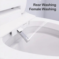 Nouvelle toilette intelligente de luxe, style créatif, ronde, en céramique, avec finition dorée, électro-plaquée