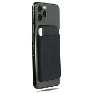 Portefeuille de téléphone portable adhésif personnalisé de nouvelle conception, autocollant résistant, tissu élastique, porte-cartes à coller - Product Image 4
