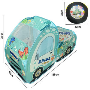 Voiture dinosaure verte pop-up pour enfants vente en gros tente jouet pour enfants tente à bulles <span class=keywords><strong>camping</strong></span> tente pour enfants maison de jeu pour enfants - Product Image 2