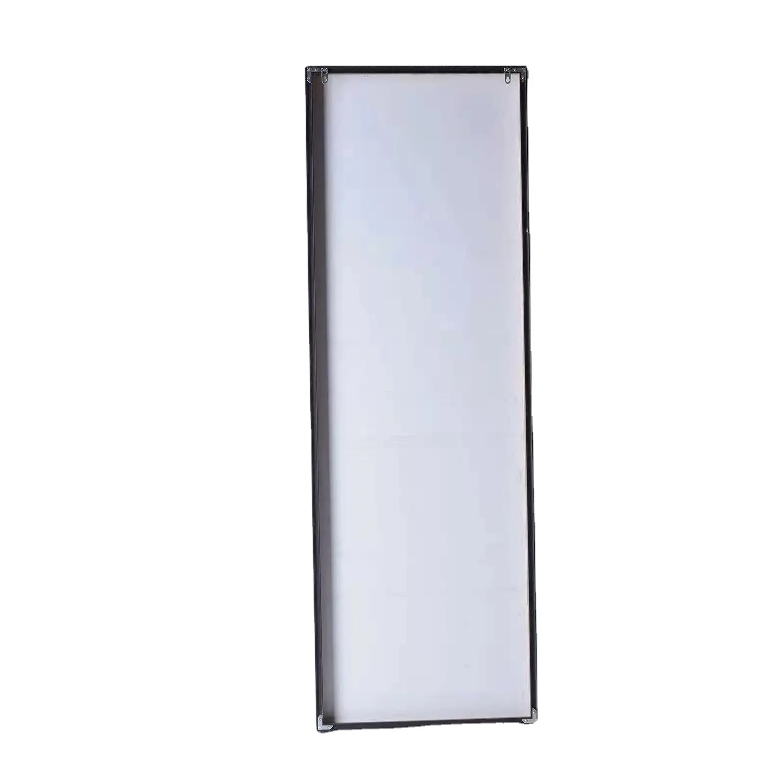 Espelho de liga de alumínio para banheiro, espelho suspenso de parede oval para hotel
