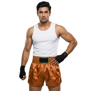 Pantalones Cortos de Boxeo Elásticos con Cintura Elástica para Hombre, con Colores y Tallas Personalizadas - Product Image 1