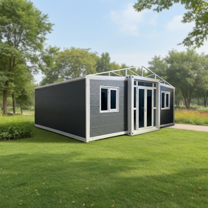 完整的预制20英尺40英尺可扩展集装箱房2-3-4卧室移动式住宅农舍厨房客厅 - Product Image 1