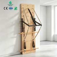 Plateforme Murale de Pilates en Érable pour Vente en Gros, Station d'Exercice Multi-Niveaux avec Résistance Réglable, Équipement de Gymnastique Professionnel