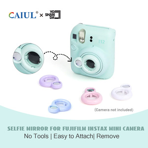 Nouveaux accessoires pour appareil photo couleur, objectif macro pour selfie pour appareil photo instantané <span class=keywords><strong>Fujifilm</strong></span> Instax Mini 12, objectif créatif en plastique à mise au point facile - Product Image 1